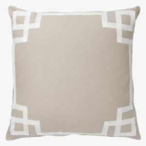 Greek Key Trim Pillow