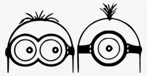 Me 2 Minions - Minions Black And White