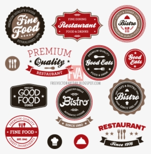 Vintage Food Label Vector Graphics - Logo Restaurant Vintage