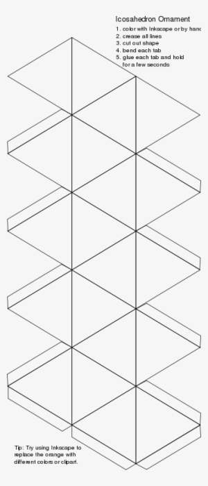 Free Icosahedron Ornament Free Blank Icosahedron Ornament - Icosahedron