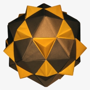 Icosahedron Equilateral Triangles - Modular Origami Png