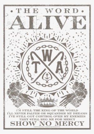 The Word Alive Show No Mercy Men's Ringer T-shirt - Emblem