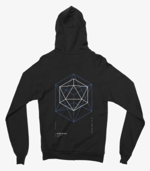 Icosahedron Cube Zip Hoodie - Goth Boi Clique Clothing