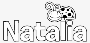 Dibujo De Natalia Para Colorear - Nombre Natalia Para Dibujar