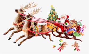 Natal É O Nascimento De Cristo - Gif Animé Pere Noel Traineau