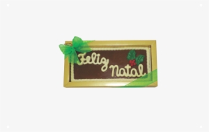 Barra Luxo Feliz Natal - Chocolate