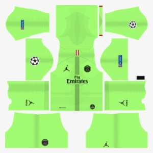 Jordan Paris Saint Germain Psg Goalkeeper Home 2018 - Kits Dls Psg 2019