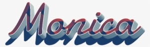 Monica 3d Letter Png Name - Name Michel