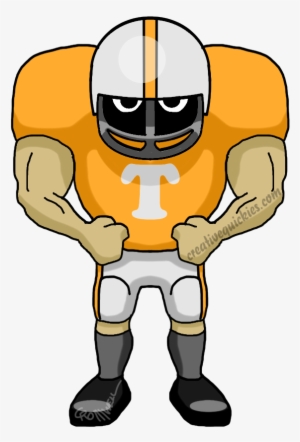 Knoxville Tennessee Volunteers - Green Bay Packers Cartoon
