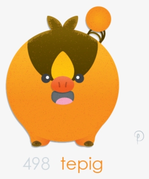 First Poke Dot Tepig The Tantrum Prone Temperamental - Cartoon