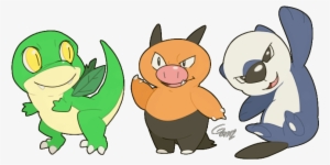 Snivy, Tepig & Oshawott Ii - Kind Pokemon