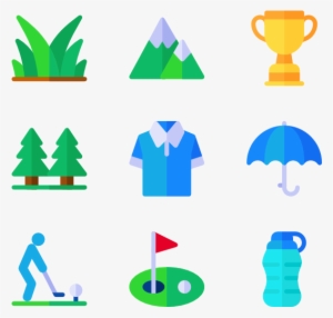 Golf 40 Icons - Golf Free Icon Png