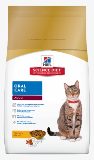 Sd Adult Oral Care Cat Food Dry Productshot 500 - Science Diet Cat Oral Care