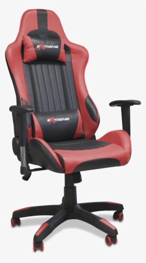 Silla Gamer Tapizada En Simil Cuero Con Posabrazos