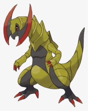 Rex Dragon With A Beak, Armour Plates, And Two Gigantic - Pokemon Haxorus