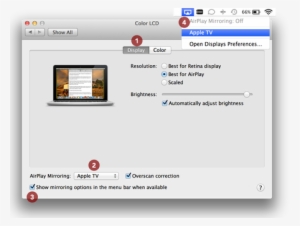 The Tv Must Be Turned On And Set To The Correct Input - Apple Macbook Pro