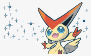 Pokemon Pixel Art Caps Transparent Victini Gen V Fabulous - Victini Gif Pixel