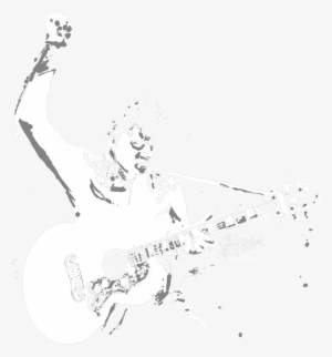 Elvis Presley Black And White Guitarman Youth T Shirt - T-shirt