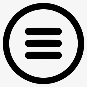 Mobile Navigation Bar Menu Responsive Ui Comments - Facebook Icon In Circle