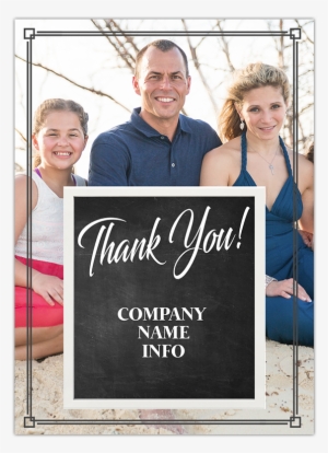 Baron Thank You Card - Calligraphy