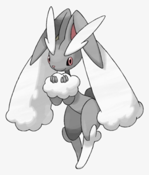 Bordowy Z Błękitnym ''okiem'' - Pokemon Lopunny