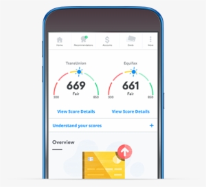Simulated Mobile Screen - Credit Karma Color Meaning