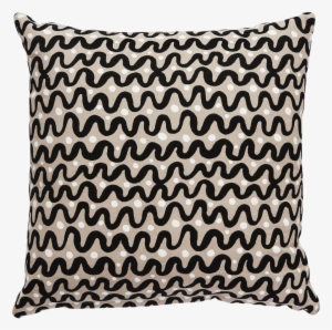 Black And Tan Waves Pillow From The Kate Spade New - Kate Spade Waves Throw Pillow Color: Gray/black