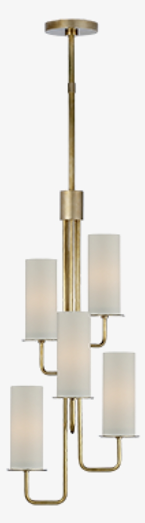 Kate Spade Hanging Shade Chandelier In Soft Brass - Ceiling Fixture