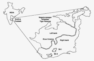 Shaded Regions Represent The Study Area I And Ii And - Map