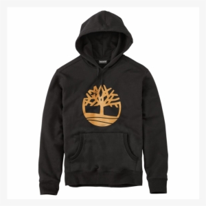 Men's Timberland Classic Tree Logo Hoodie Black Wheat - Timberland