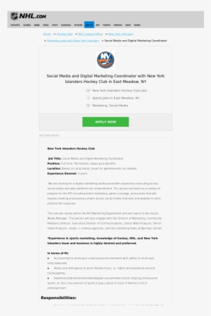 New York Islanders Hockey Club - Chrome Web Store