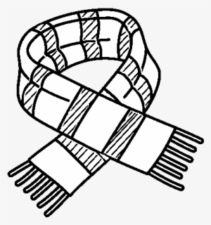 Dibujo De Bufanda De Rayas Para Colorear - Scarf Coloring Pages