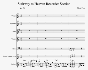 Stairway To Heaven Recorder Section Sheet Music Composed - Recorder Stairway To Heaven Score