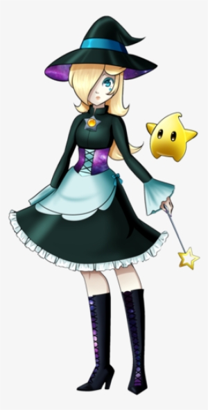 Mario Karatasi La Kupamba Ukuta Called Rosalina And - Princess Peach Halloween Fan Art