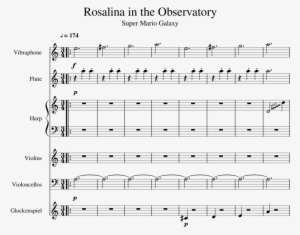 Rosalina In The Observatory Sheet Music 1 Of 9 Pages - Super Mario Galaxy Flute