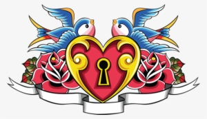 Rondini Con Pergamena Tattoo
