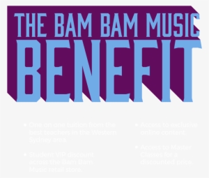 Why Choose To Learn At The Bam Bam Music School - Poster
