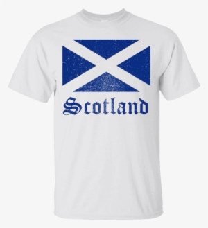 Distressed Scottish Flag Scotland National Pride T-shirt - Aberdeen Standard Investments Scottish Open