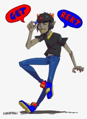 “get Rekt ” Paired With The Mituna One Karkat Eridan/cronus - Cartoon