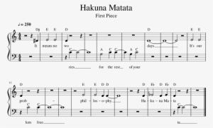 Hakuna Matata - Simple Piano - Accord Guitare Reine Dadju