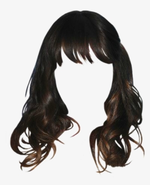 Zooey Deschanel Long Wavy Casual Hairstyle With Blunt - Lace Wig