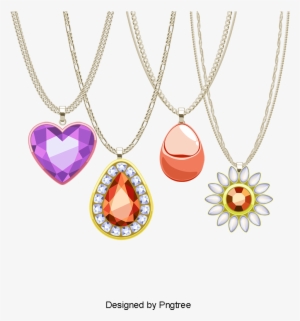Luxo Ouro Colares De Diamantes - Necklace