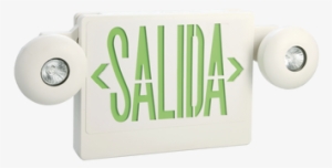 Letrero De Salida Con Luz De Emergencia Y Bateria Incluida - Emergencia Combo Salida