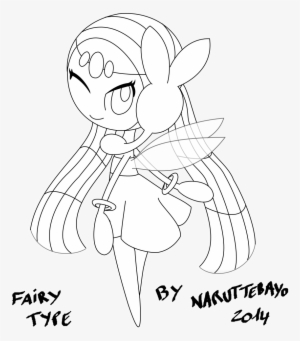 Lineart] Mega Meloetta Fairy Type V2 By Naruttebayo67 - Coloring Book