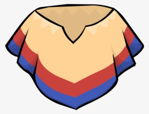 Saturated Poncho - Poncho Clipart