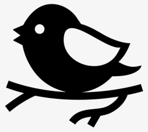 Bird Icon Png - Bird On Branch Icon