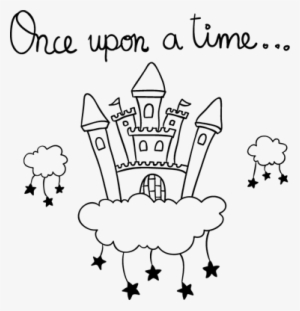Once Upon A Time Castle Wall Sticker - Disegno Castello Delle Fiabe