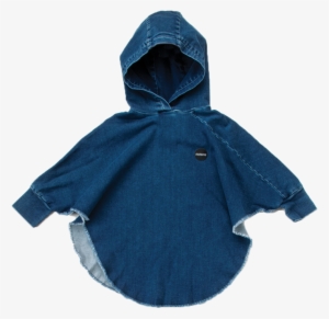 Nununu Denim Poncho - Hoodie