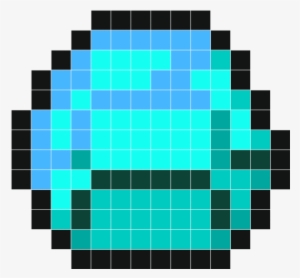 Minecraft Diamond Wall Decals Stickaz - Minecraft Diamond Pixel Art