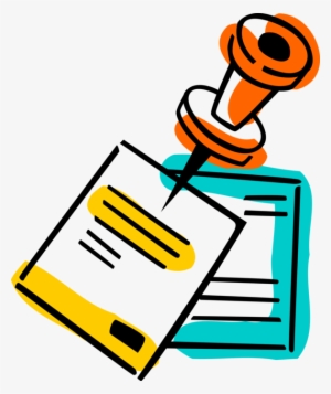 Vector Illustration Of Message Bulletin Board Or Noticeboard - Bulletin Board